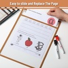 image:imageMr Pen Reusable Dry Erase Pocket Sleeves 10 x 14 12 Pack Black  Clear Plastic Sheet Protectors Teacher School Classroom SuppliesDesert Dusk