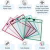 image:imageMr Pen Reusable Dry Erase Pocket Sleeves 10 x 14 12 Pack Black  Clear Plastic Sheet Protectors Teacher School Classroom SuppliesMint Melody