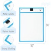 image:imageMr Pen Reusable Dry Erase Pocket Sleeves 10 x 14 12 Pack Black  Clear Plastic Sheet Protectors Teacher School Classroom SuppliesOcean Breeze