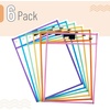 image:imageMr Pen Reusable Dry Erase Pocket Sleeves 10 x 14 12 Pack Black  Clear Plastic Sheet Protectors Teacher School Classroom SuppliesPastel Colors