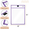 image:imageMr Pen Reusable Dry Erase Pocket Sleeves 10 x 14 12 Pack Black  Clear Plastic Sheet Protectors Teacher School Classroom SuppliesPastel Colors