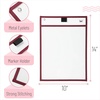 image:imageMr Pen Reusable Dry Erase Pocket Sleeves 10 x 14 12 Pack Black  Clear Plastic Sheet Protectors Teacher School Classroom SuppliesSunset