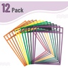 image:imageMr Pen Reusable Dry Erase Pocket Sleeves 10 x 14 12 Pack Black  Clear Plastic Sheet Protectors Teacher School Classroom SuppliesVintage