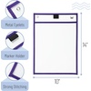 image:imageMr Pen Reusable Dry Erase Pocket Sleeves 10 x 14 12 Pack Black  Clear Plastic Sheet Protectors Teacher School Classroom SuppliesWinter