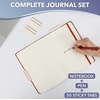 image:imageMr Pen Dotted Journal Notebook A557 x 84 160 PagesBrown