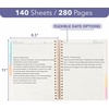 image:imageMr Pen Hardcover Spiral Journal Notebook With Removable Dividers amp TabsBlush