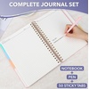 image:imageMr Pen Hardcover Spiral Journal Notebook With Removable Dividers amp TabsBlush