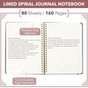 image:imageMr Pen Lined Spiral Journal Notebook A5 57x79 160 PagesDark Iris