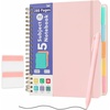image:imageMr Pen Hardcover Spiral Journal Notebook With Removable Dividers amp TabsBlush