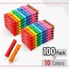 image:imageMr Pen Bulk Large Wooden Clothes Pins 29 Inch 100 PackBright Colors