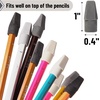 image:imageMr PenBulk Pencil Top Erasers 1000 Pack Colorful LatexFreeGrayscale