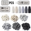 image:imageMr PenBulk Pencil Top Erasers 1000 Pack Colorful LatexFreeGrayscale
