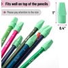 image:imageMr PenBulk Pencil Top Erasers 1000 Pack Colorful LatexFreeGreen