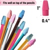 image:imageMr PenBulk Pencil Top Erasers 1000 Pack Colorful LatexFreeNeon