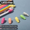 image:imageMr PenBulk Pencil Top Erasers 1000 Pack Colorful LatexFreeNeon