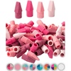image:imageMr PenBulk Pencil Top Erasers 1000 Pack Colorful LatexFreePink Shades