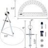 image:imageMr Pen Bulk Compass and Protractor Set 24 Set Metal Math Compass1 Set