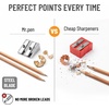 image:imageMr Pen Handheld Metal Pencil Sharpener 8 PackSteel