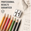 image:imageMr Pen Handheld Metal Pencil Sharpener 8 PackSteel