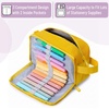 image:imageMr Pen High Capacity Pencil Case Large Pencil Pouch with 3 Compartments and 2 Pockets Large Pencil Bag with Smooth Zipper Cute Pencil Case Pouch Organizer School Supplies for TeensYellow