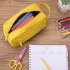 image:imageMr Pen High Capacity Pencil Case Large Pencil Pouch with 3 Compartments and 2 Pockets Large Pencil Bag with Smooth Zipper Cute Pencil Case Pouch Organizer School Supplies for TeensYellow