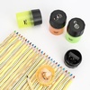 image:imageMr Pen Manual Pencil Sharpener 6 Pack Colorful Dual HolesCitrus