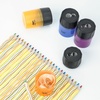 image:imageMr Pen Manual Pencil Sharpener 6 Pack Colorful Dual HolesSunset