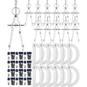 image:imageMr Pen Bulk Compass and Protractor Set 24 Set Metal Math Compass12 Sets