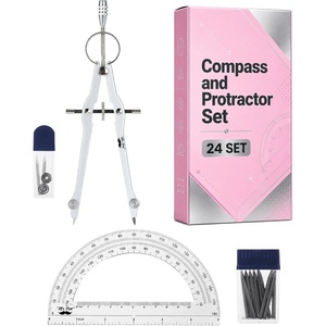 image:imageMr Pen Bulk Compass and Protractor Set 24 Set Metal Math Compass24 Sets