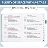 image:imageMr Pen Address Book with Alphabetical Tabs Small HardcoverGreen