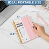 image:imageMr Pen Graph Grid Spiral Journal Notebook Set A5 57 x 79 160 PagePink