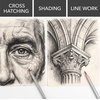 image:imageMr Pen Drawing Sketching Pencil Set 24 Pack Hardness Grades 12B10H